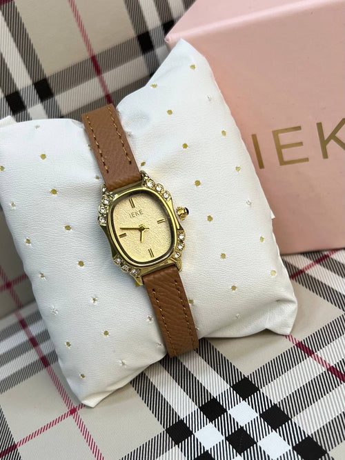 IEKE Elegance – Montre Femme avec Bracelet en Cuir Original